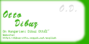 otto dibuz business card